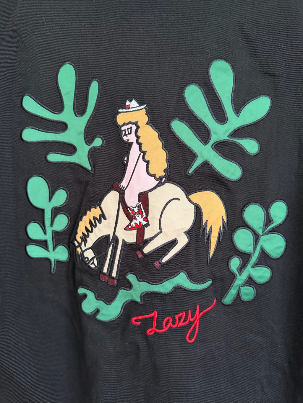 Lazy Oaf Western Rodeo Babe Bowling Shirt - Like New, Size 10 — image 7 of 8